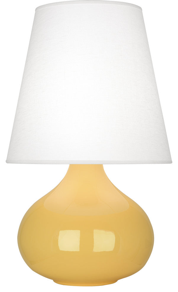 June Accent Lamp, Oyster, Sunset Yellow