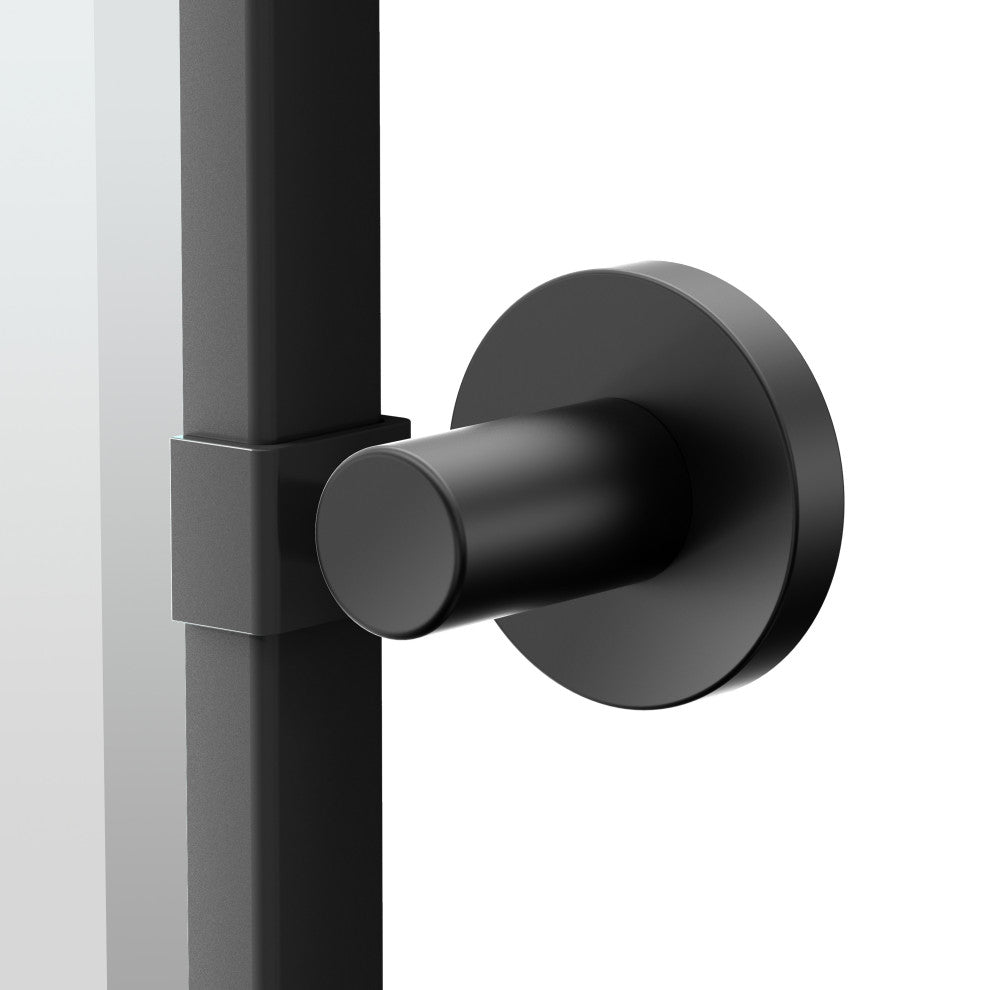 Reveal Framed Rectangle Mirror, Matte Black, 25"