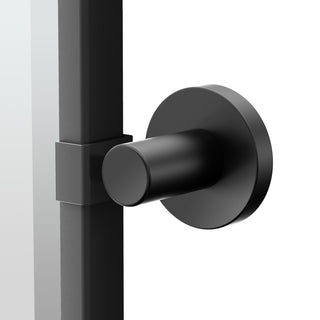 Reveal Framed Rectangle Mirror, Matte Black, 25"