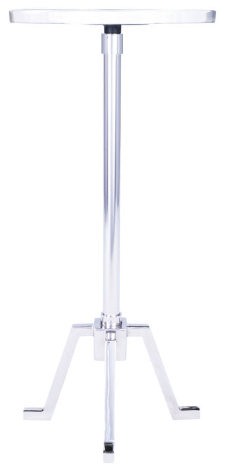 Butler Sash Metal and Marble End Table