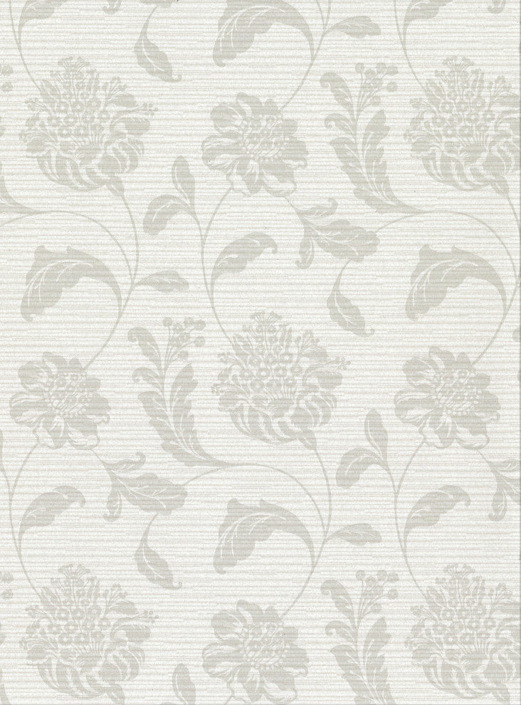 Holiday Light Gray Jacobean Wallpaper Bolt