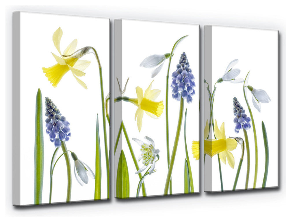 Ready2HangArt ''Spring'' 3-Piece Canvas Wall Decor Set, 60"x40"