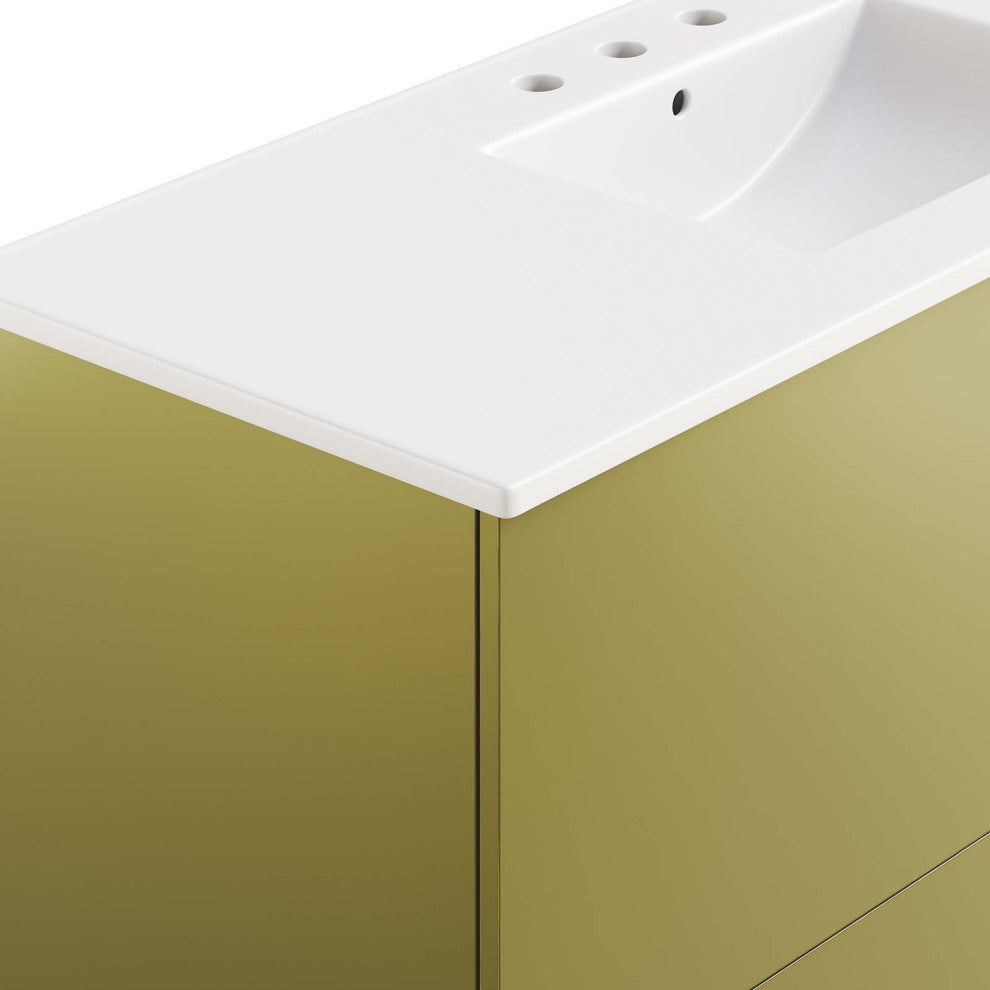 Quantum 48" Single Sink Bathroom Vanity - White Gold
