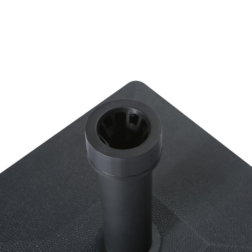 WestinTrends Heavy Duty Concrete Patio Market Umbrella Square Stand Weight Base, Black