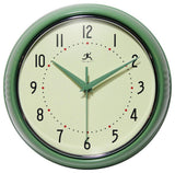 Infinity Instruments Retro Kitchen Vintage 50s Wall Clock, Green