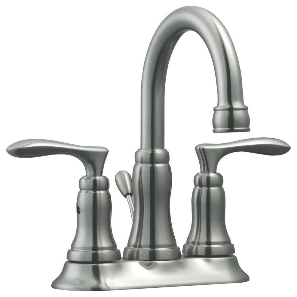 Design House 525840 Madison 1.2 GPM Centerset Bathroom Faucet - Satin Nickel