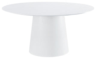 Pauline White Ash 62" Round Dining Table
