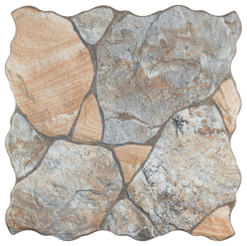 Canet Porcelain Floor and Wall Tile Sample, Gray