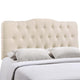 Annabel Full Upholstered Headboard, Ivory