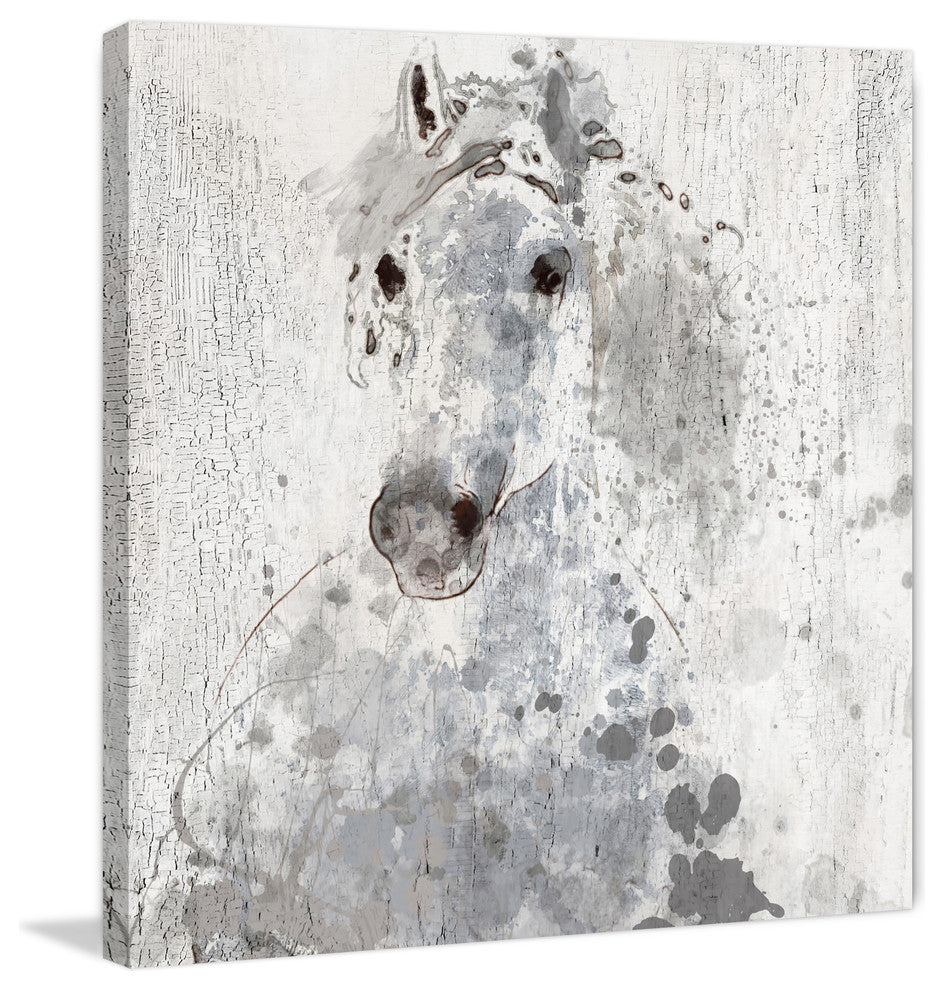 Marmont Hill, "Silver Sunshine" by Irena Orlov Painting on Wrapped Canvas, 24x24