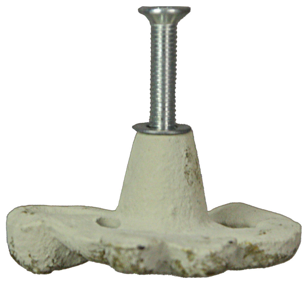 White Cast Iron Octopus Drawer Pull Decorative Cabinet Knob Nautical  Set of 6