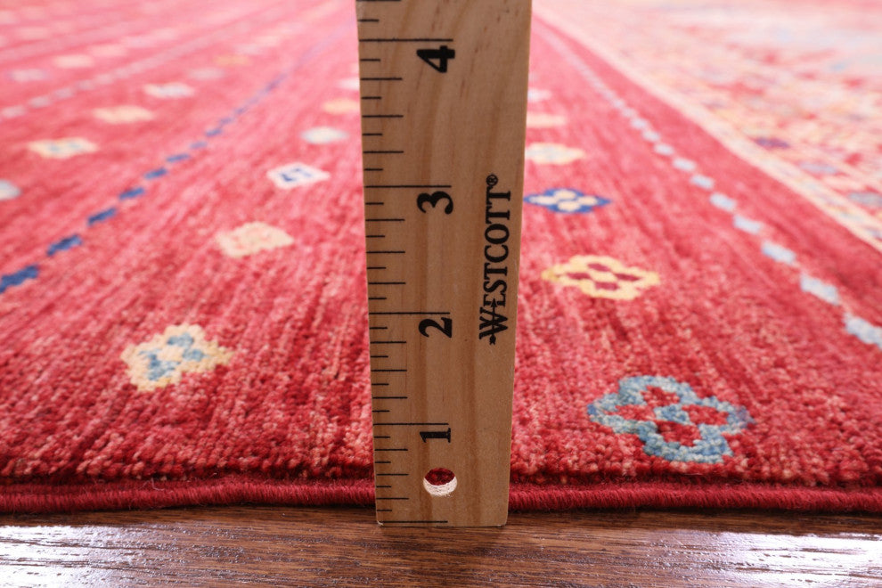 7' 8" X 9' 9" Khorjin Super Kazak Handmade Wool Rug Q5252