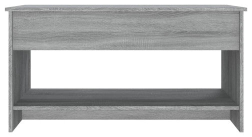 vidaXL Coffee Table Grey Sonoma Engineered Wood Medium Height-Adjustable