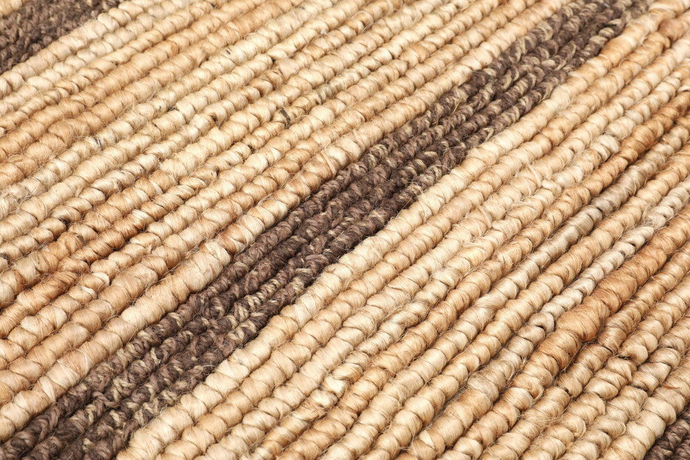 NuStory Summer Barn Boards Hand Woven Solid Color Area Rug in Natural, 5'x8'