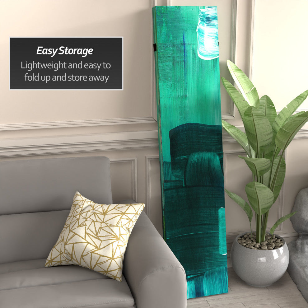 6'' Tall Double Sided Undersea Canvas Room Divider