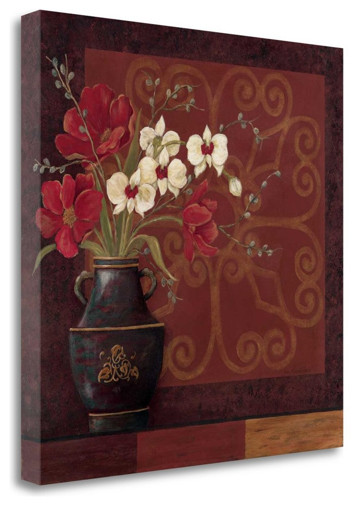 "Tranquil Bouquet I" By Jo Moulton, Giclee Print on Gallery Wrap Canvas