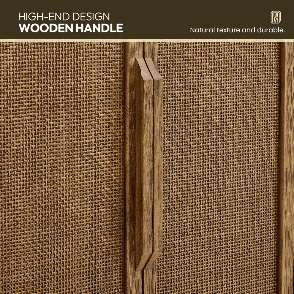 Busan Bath Vanity, Quartz Top No Mirror, Oak Classic Brown, 60", Double Vanity