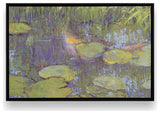 "Game of Shadows" - A Reflective Pond's Serene Art Canvas