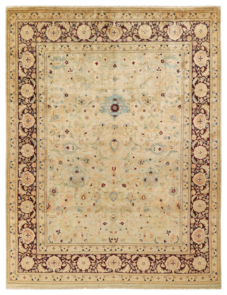 Olivia, One-of-a-Kind Hand-Knotted Area Rug Green, 8'0"x10'1"