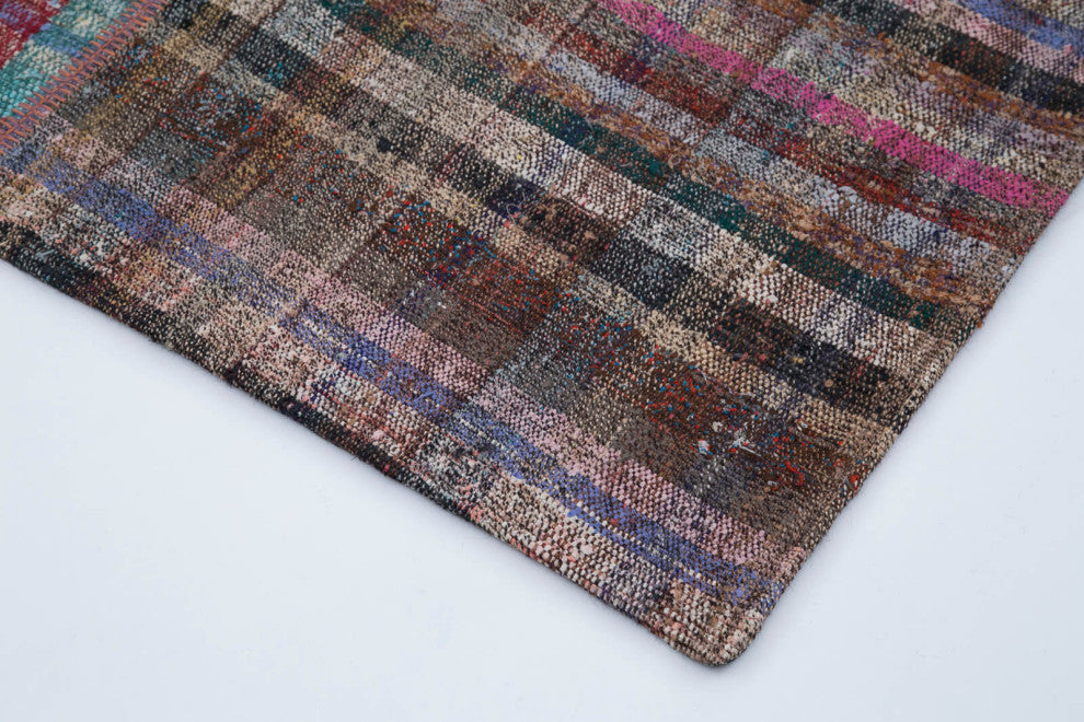 Rug N Carpet - Handmade Anatolian 6' 9'' x 9' 10'' Unique Patchwork Kilim Rug