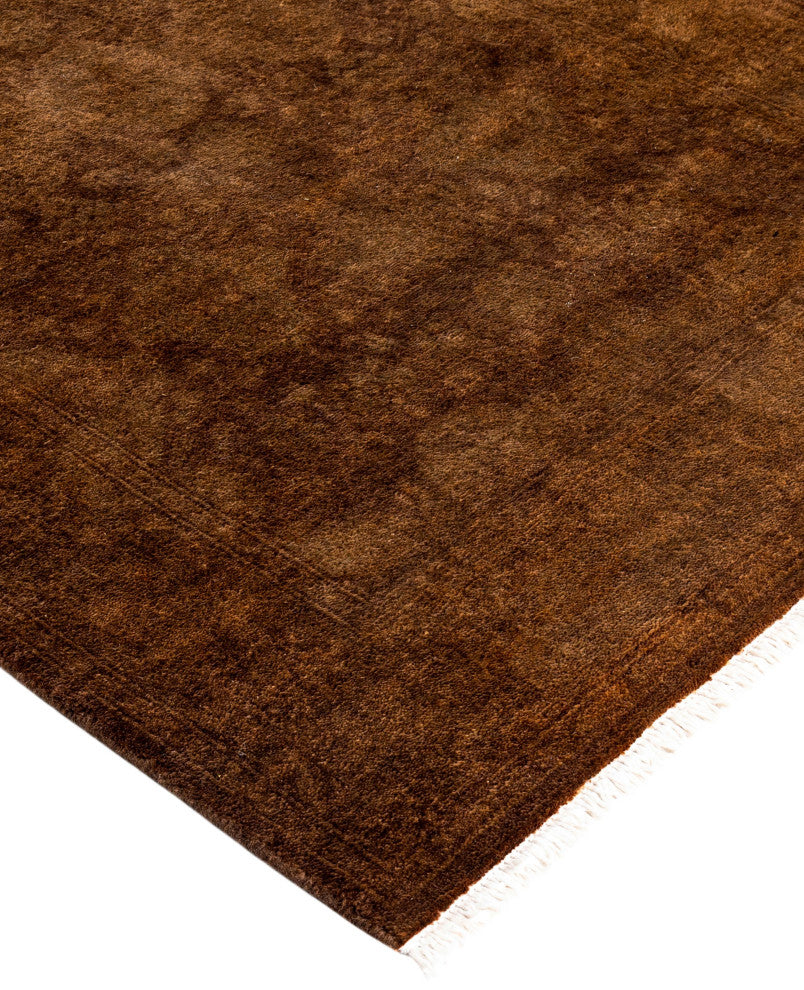 Overdyed One-of-a-Kind Hand-Knotted Area Rug Brown, 2' 7" x 4' 0"