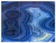 Blue Agate Stone Design, Abstract Canvas Wall Art Print, 36x28, 3 Panels