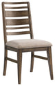 Kauai Ladder Back Dining Chair With Cushion, Brushed Mango, Set of 2