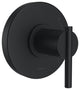 Parma Single Handle Pressure Balance Trim Kit for Valve Only Satin Black