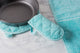 DII Aqua Oval Pot Holder, Set of 2