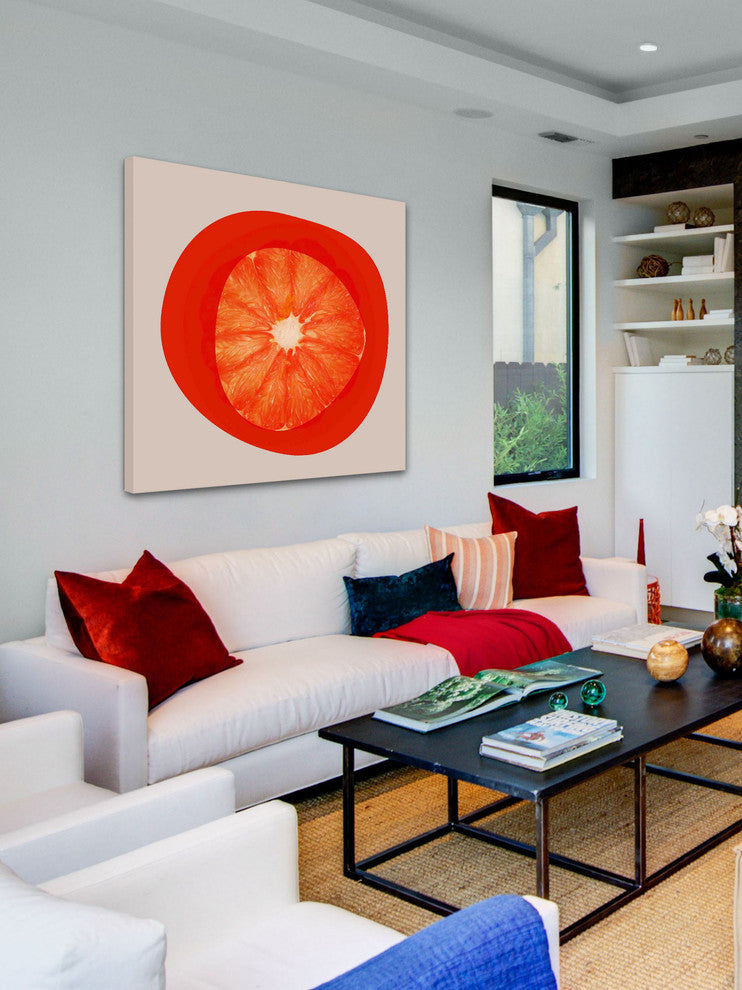 "September Orange 2" Painting Print on Canvas by Irena Orlov