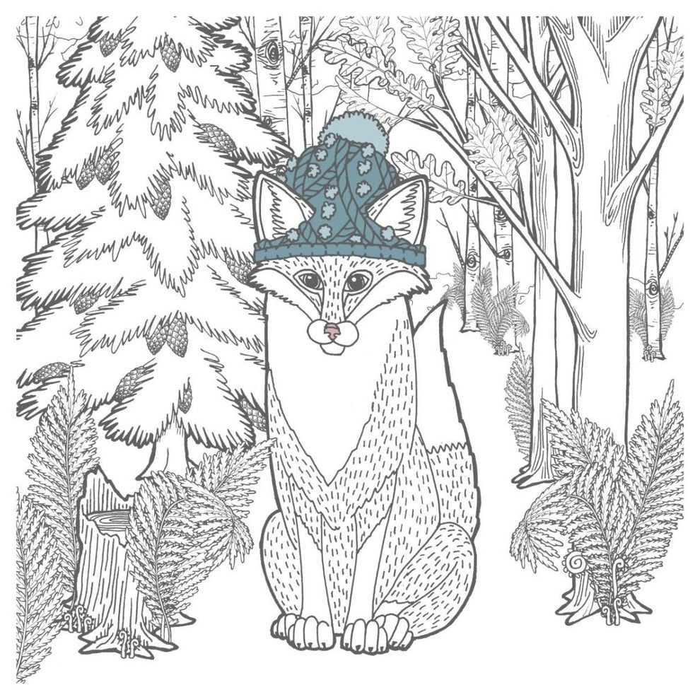 "Color the Forest Color IV" Digital Paper Print by Elyse DeNeige, 32"x32"