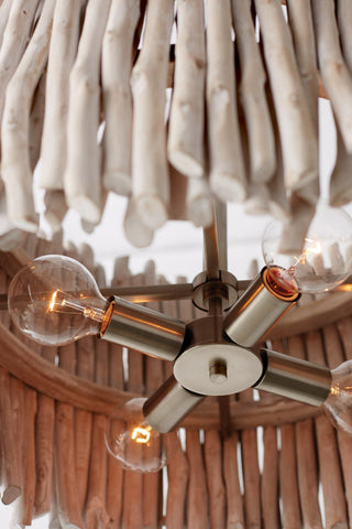 Capital Lighting Cara 4-Light Pendant 340241PP Brushed Pewter