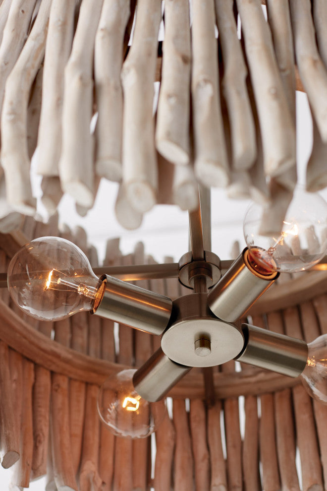 Capital Lighting Cara 4-Light Pendant 340241PP Brushed Pewter