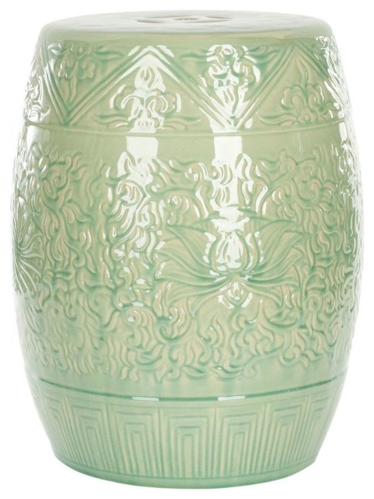 Safavieh Lotus Garden Stool, Lime Green