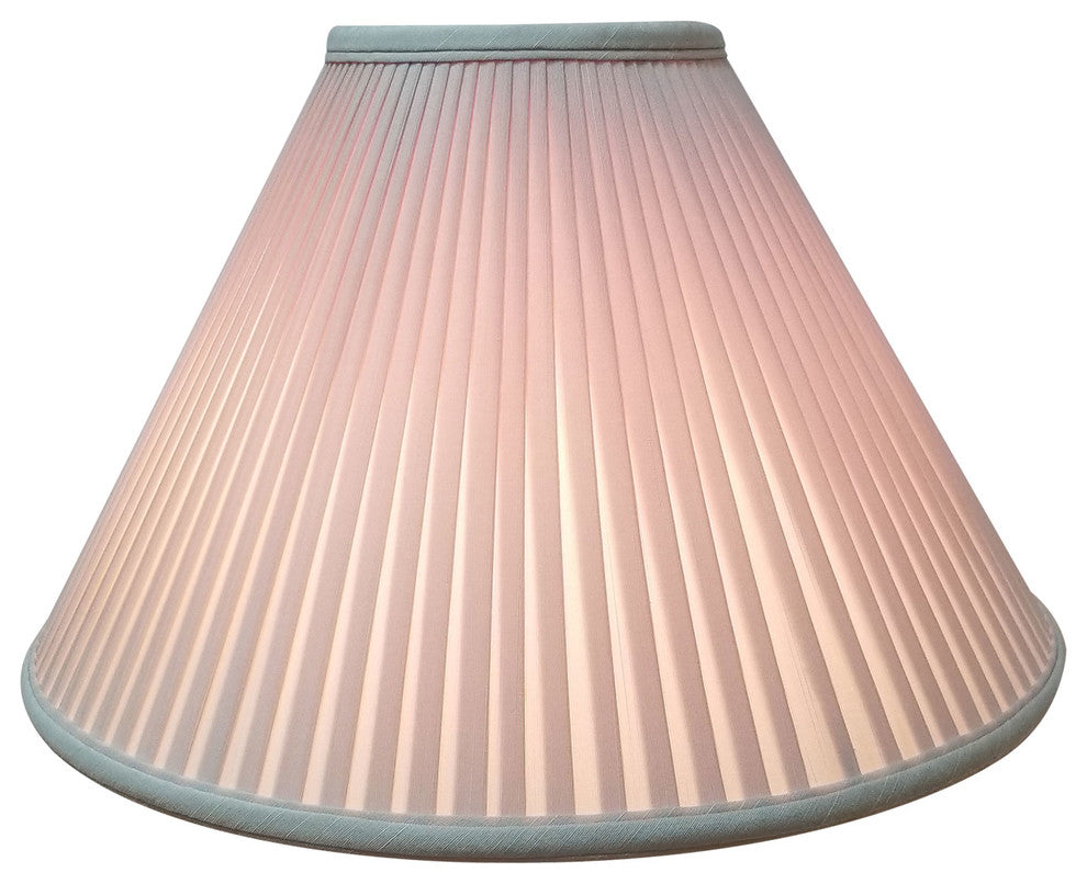 Coolie Empire Side Pleat Basic Lampshade, Beige, 6"x18"x11.5"