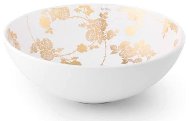 Sicilia Porcelain Gold Caress, Sicilia Gold Flowers 01