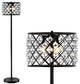 Elizabeth Crystal, Metal LED Floor Lamp, 60", Bronze