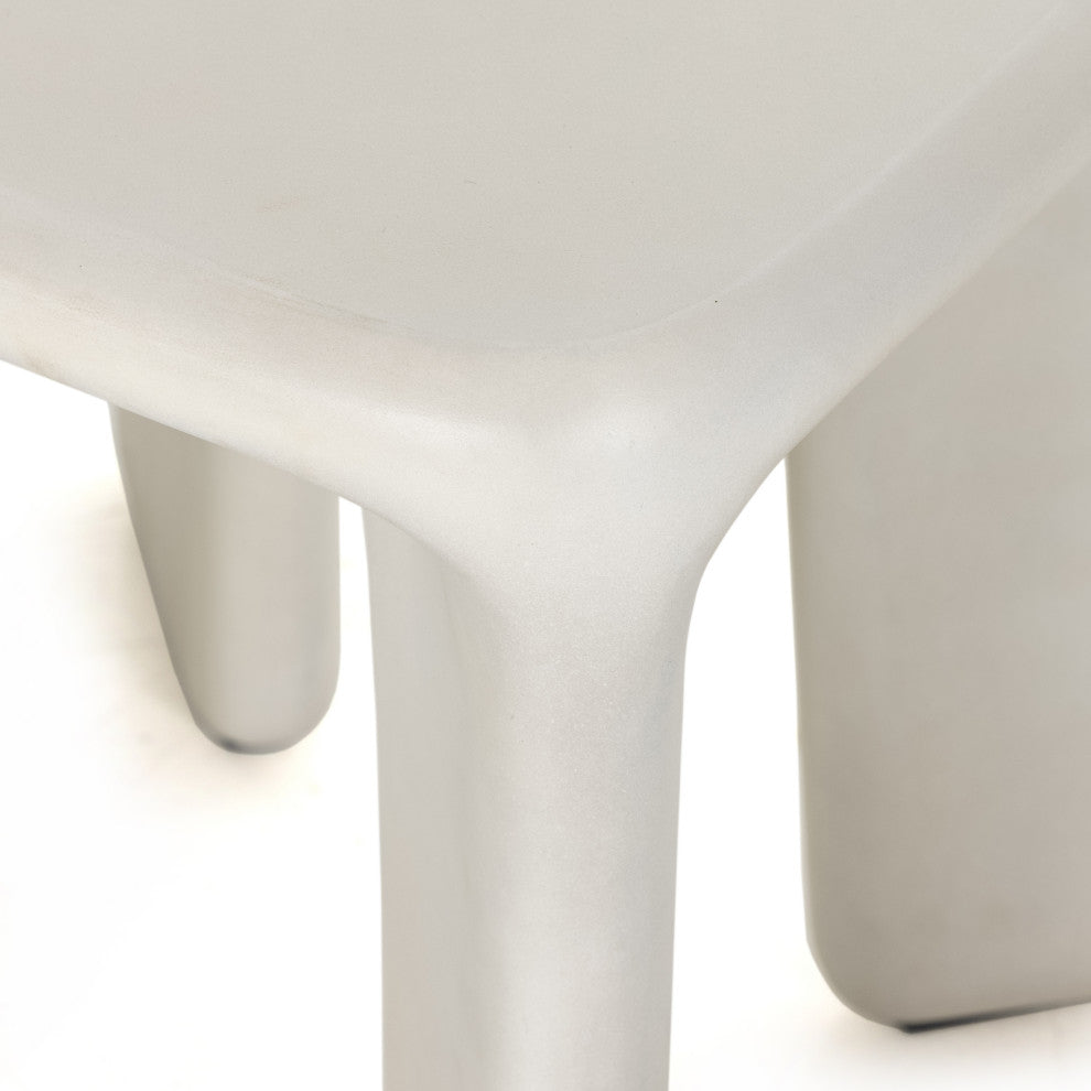 Dante End Table-White Concrete