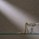 Deep Aqua Blue Glitter Sparrow Wallpaper