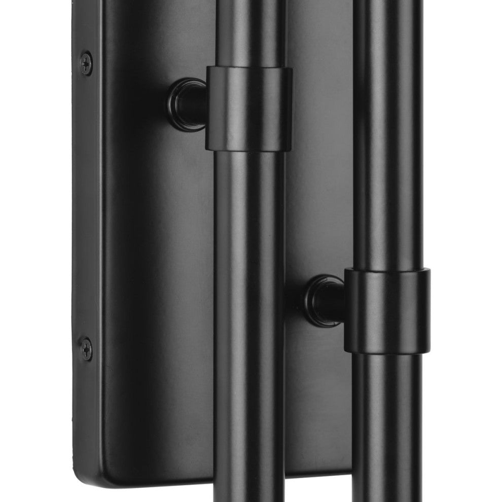 Arya Collection Four-Light Matte Black Luxe Wall Bracket