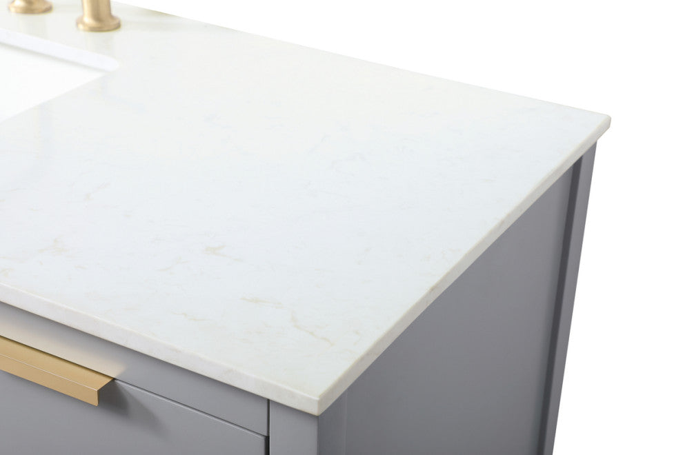 Louie 54" SIngle Bathroom Vanity, Grey