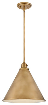 Hinkley Arti 14.5" Medium Pendant Light, Heritage Brass