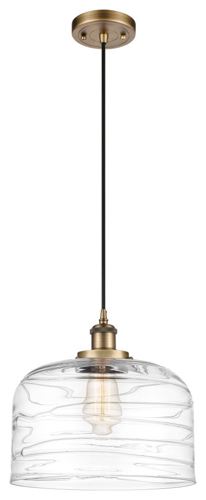Innovations 916-1P-BB-G713-L-LED 1-Light Mini Pendant, Brushed Brass
