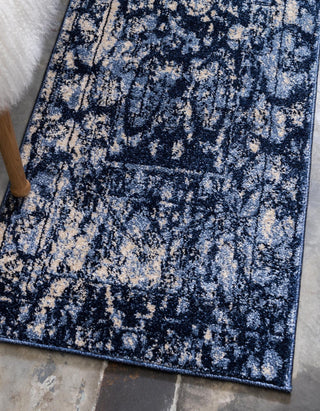 Rug Unique Loom La Jolla Blue Runner 2' 7 x 10' 0