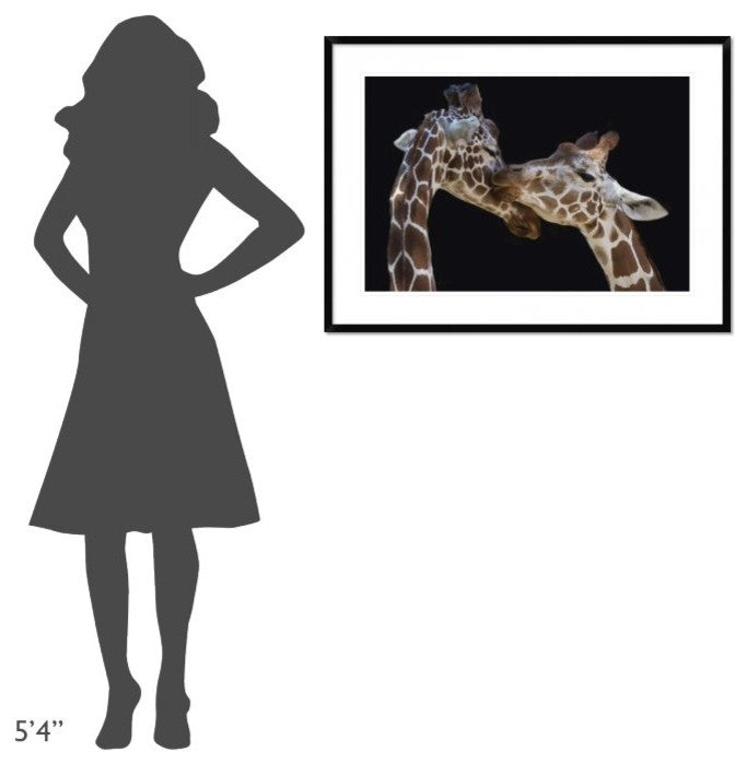 "The Kiss" Framed Digital Print by Manfred Foeger, 38"x28"