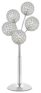 Thailand Crystal Domes Dimmable 5 LED Light Table Lamp