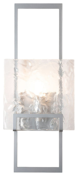 Geo Sconce, Sterling/Clear Glass