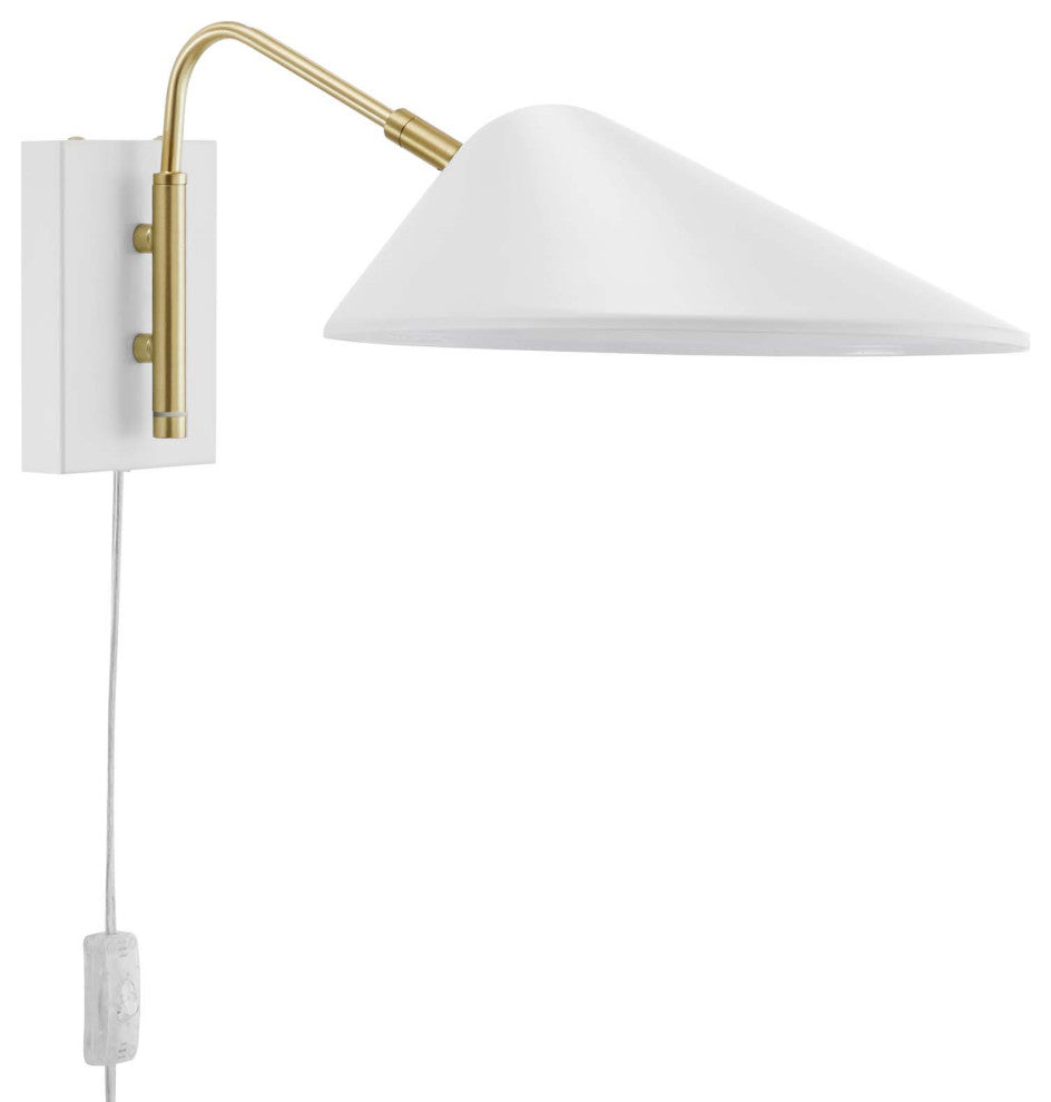 Journey 7" Swing Arm Wall Sconce White -5296