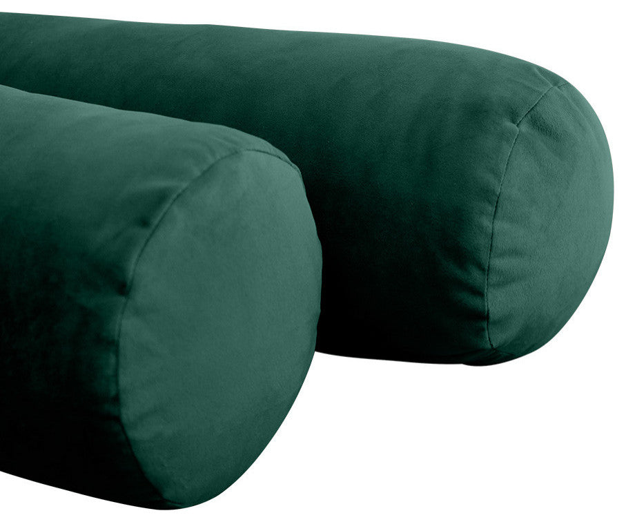 STYLE V2 Full Velvet Knife Edge Indoor Daybed Bolster Pillow |COVER ONLY| AD317