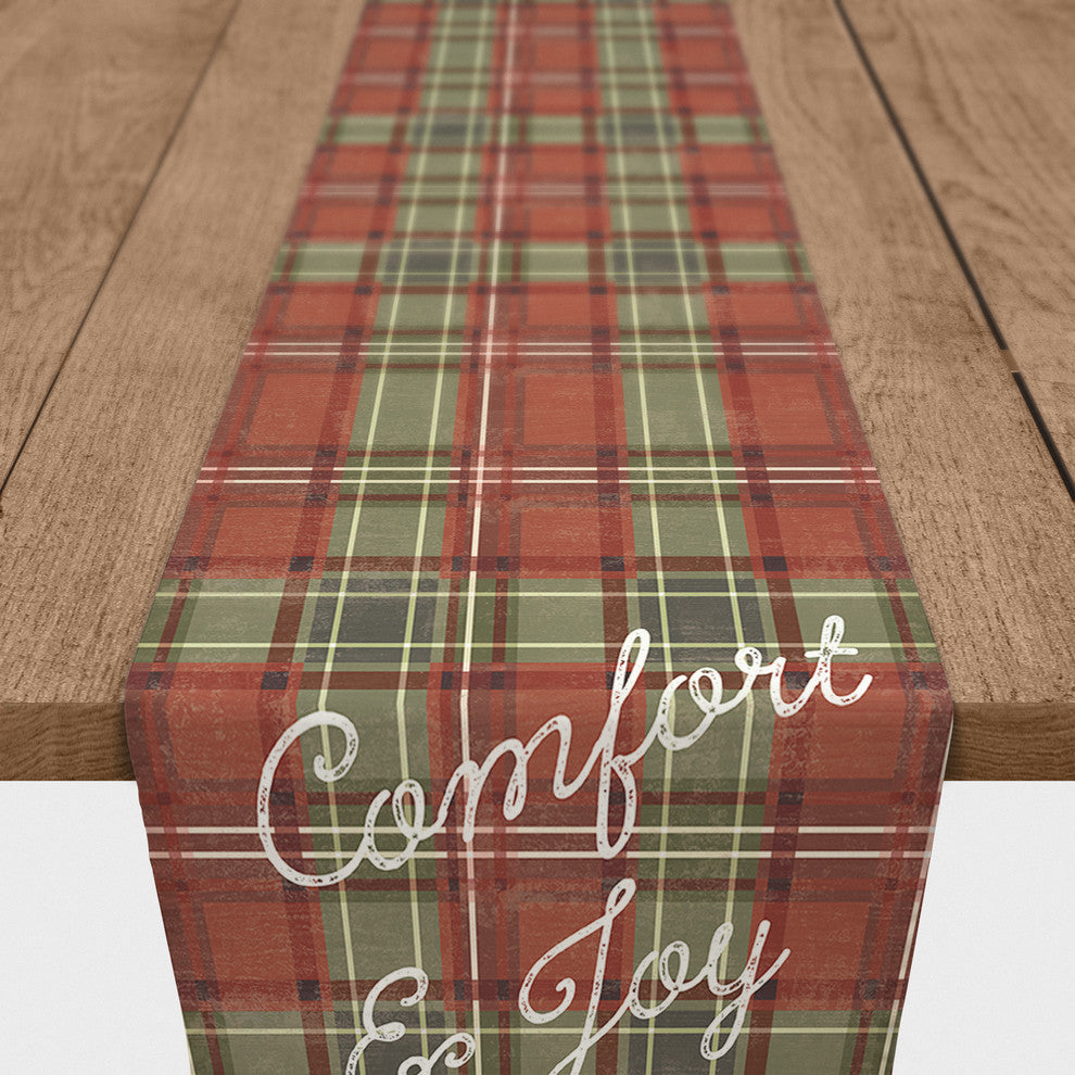 Comfort and Joy, Merry and Bright Table Runner, 16"x72"
